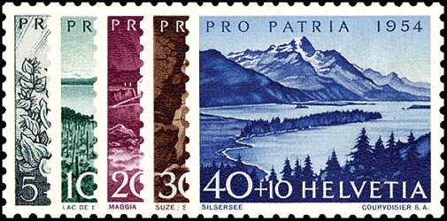 Schweiz 1954 Mi.-Nr. 597-601 - postfrisch