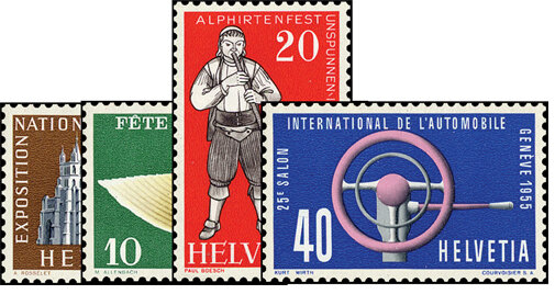 Schweiz 1955 Mi.-Nr. 607-610 - postfrisch