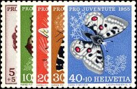 Schweiz 1955 Mi.-Nr. 618-622 - postfrisch