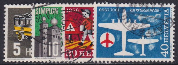 Schweiz 1956 Mi.-Nr. 623-626 - gestempelt