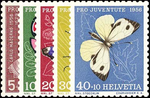 Schweiz 1956 Mi.-Nr. 632-636 - postfrisch