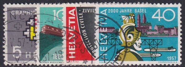 Schweiz 1956 Mi.-Nr. 637-640 - gestempelt