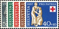 Schweiz 1957 Mi.-Nr. 641-645 - postfrisch
