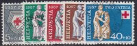 Schweiz 1957 Mi.-Nr. 641-645 - gestempelt