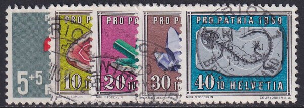 Schweiz 1959 Mi.-Nr. 674-678 - gestempelt