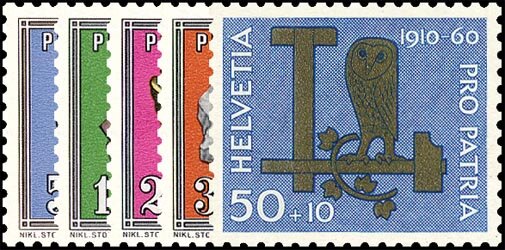 Schweiz 1960 Mi.-Nr. 714-718 - postfrisch