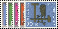 Schweiz 1960 Mi.-Nr. 714-718 - postfrisch