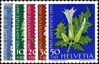 Schweiz 1960 Mi.-Nr. 722-726 - postfrisch