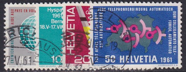 Schweiz 1961 Mi.-Nr. 727-730 - gestempelt
