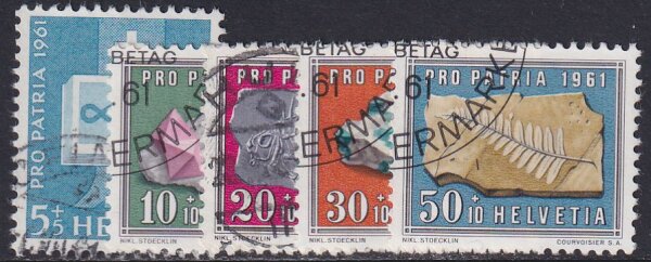 Schweiz 1961 Mi.-Nr. 731-735 - gestempelt