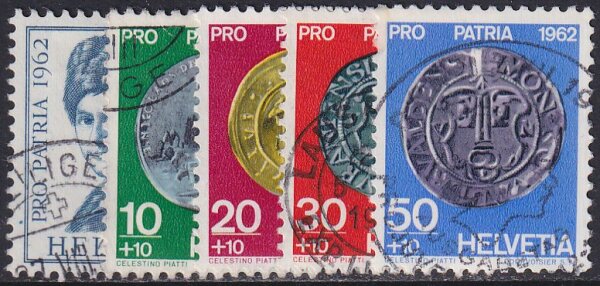 Schweiz 1962 Mi.-Nr. 751-755 - gestempelt