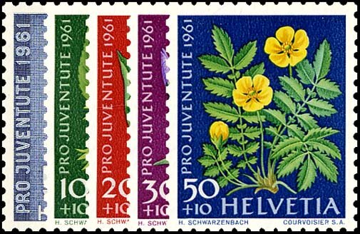 Schweiz 1961 Mi.-Nr. 742-746 - postfrisch
