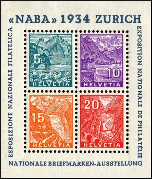 Schweiz 1934 Block 1 - postfrisch