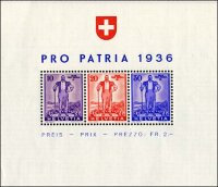 Schweiz 1936 Block 2 - postfrisch