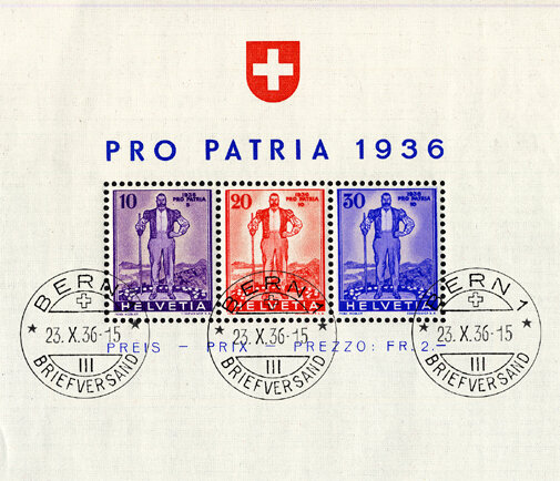 Schweiz 1936 Block 2 - gestempelt