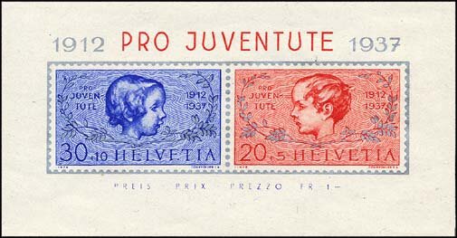 Schweiz 1937 Block 3 - postfrisch