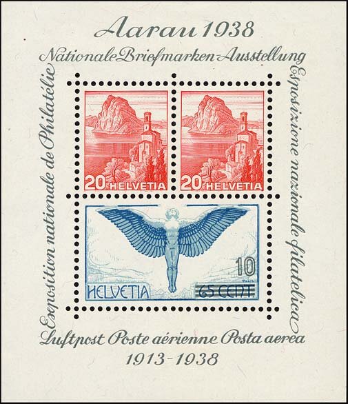 Schweiz 1938 Block 4 - postfrisch