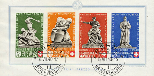Schweiz 1940 Block 5 - gestempelt