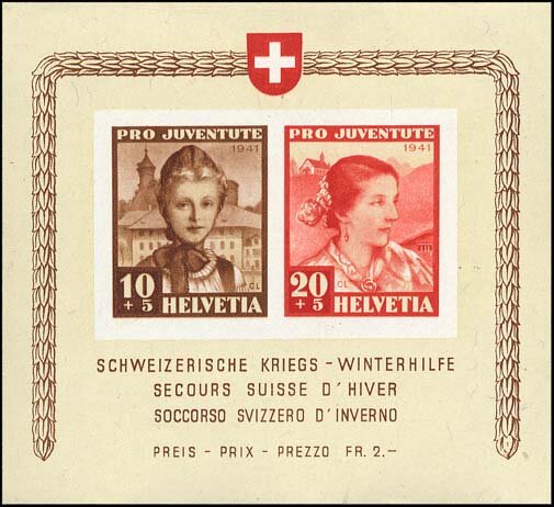 Schweiz 1941 Block 6 - postfrisch