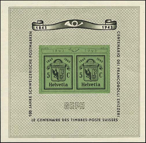 Schweiz 1943 Block 10 - postfrisch