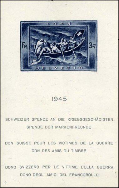Schweiz 1945 Block 11 - postfrisch