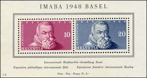 Schweiz 1948 Block 13 - postfrisch