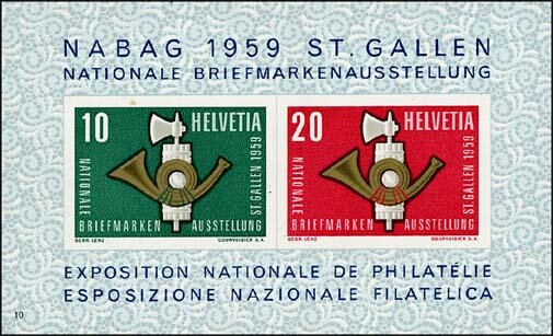 Schweiz 1959 Block 16 - postfrisch