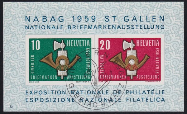 Schweiz 1959 Block 16 - gestempelt