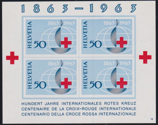 Schweiz 1963 Block 19 - postfrisch
