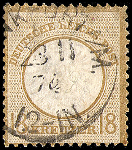 Deutsches Reich 1872 Mi.-Nr.28 - gestempelt geprüft