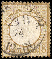 Deutsches Reich 1872 Mi.-Nr.28 - gestempelt geprüft