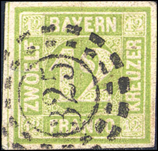 Bayern 1862 Mi.-Nr. 12 - gestempelt