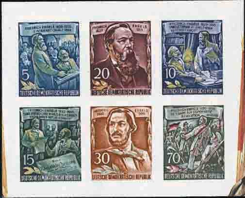 DDR 1955 Mi.-Nr. 485-490 B - postfrisch
