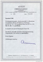 Saarland 1948 Block 1-2  - postfrisch Fotoattest BPP