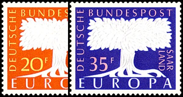 Saarland 1957 Mi.-Nr. 402-403 - postfrisch