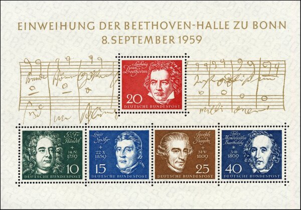 BRD 1959 Block 2 - postfrisch