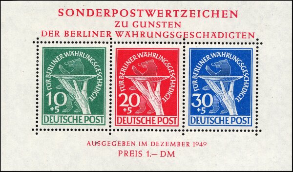 Berlin 1949 Block 1 - postfrisch geprüft