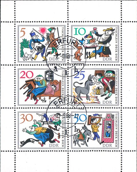 DDR 1966 Mi.-Nr. 1236-1241KB - gestempelt