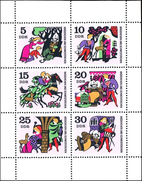 DDR 1970 Mi.-Nr. 1545-1550 KB - postfrisch