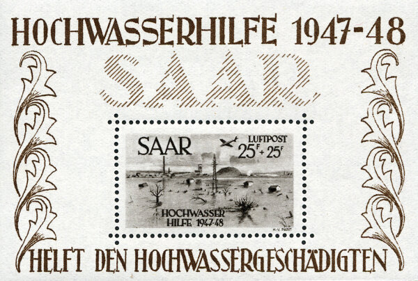 Saarland 1948 Block 2 - postfrisch