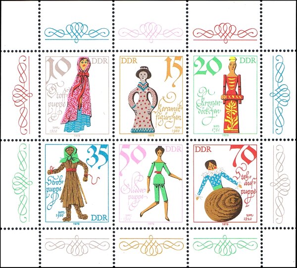 DDR 1979 Mi.-Nr. 2472-2477 KB - postfrisch