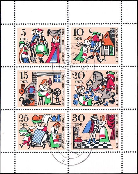 DDR 1967 Mi.-Nr. 1323-1328 KB - gestempelt