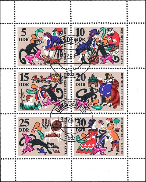 DDR 1968 Mi.-Nr. 1426-1431 KB - gestempelt