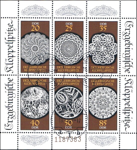 DDR 1988 Mi.-Nr. 3215-3220 KB - gestempelt