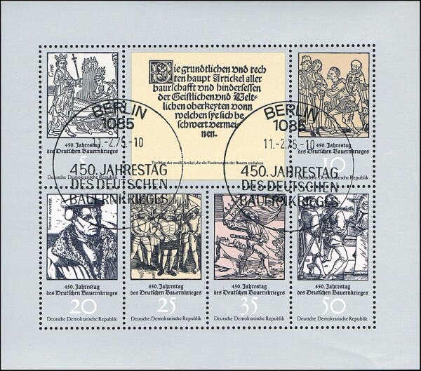 DDR 1975 Mi.-Nr. 2013-2018 KB - gestempelt