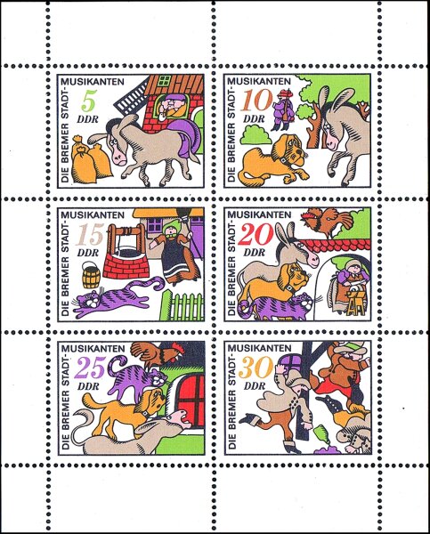 DDR 1961 Mi.-Nr. 1717-1722 KB - postfrisch