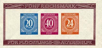 Bizone 1949 Block 12 B - postfrisch