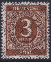 Bizone 1948 Mi.-Nr. II / II DD - postfrisch Abart...