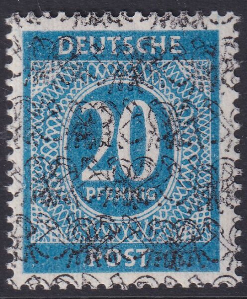 Bizone 1948 Mi.-Nr. VI / II DD - postfrisch Abart "Doppeldruck" geprüft