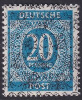 Bizone 1948 Mi.-Nr. VI / II DD - postfrisch Abart...